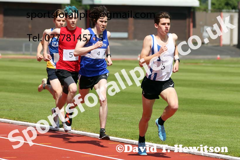 1500 metres, 2021 Northumberland, Durham and Cleveland Schools. Photo: David T. Hewitson/Sports for All Pics